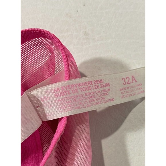 32A PINK by Victoria’s Secret Wear Everywhere Demi Front Closure Racer Back Bra - Picture 8 of 9